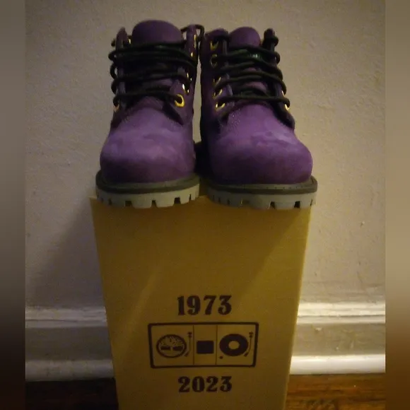 ✨ Host Pick ✨ Timberland Boots, *NIB*, Girls,Boots, Size 6, Color Purple, Gold
