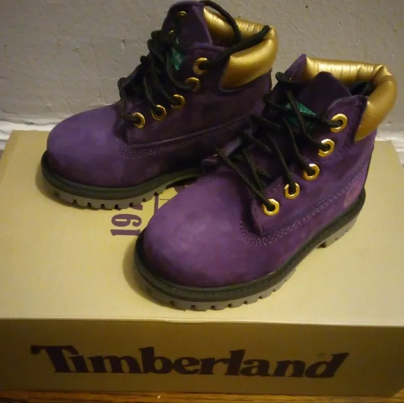 ✨ Host Pick ✨ Timberland Boots, *NIB*, Girls,Boots, Size 6, Color Purple, Gold