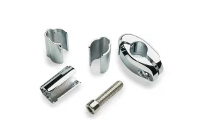 1/2" Flag Mount Clamp, Chrome