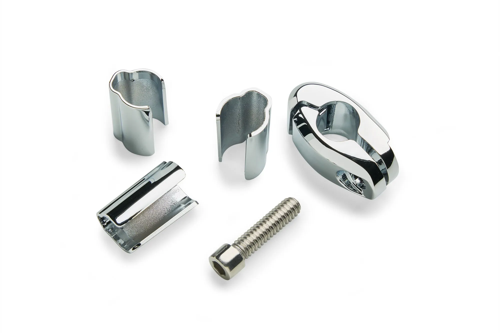 1/2" Flag Mount Clamp, Chrome
