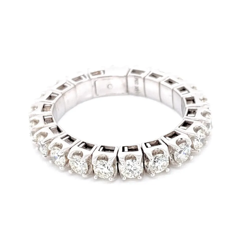 14K White Gold Diamond Stretch Eternity Band