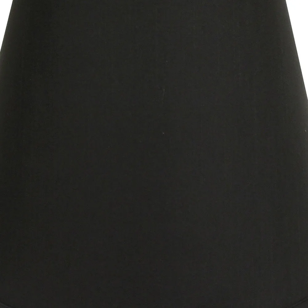18" Black with White Empire Deep Slanted Shantung Lampshade