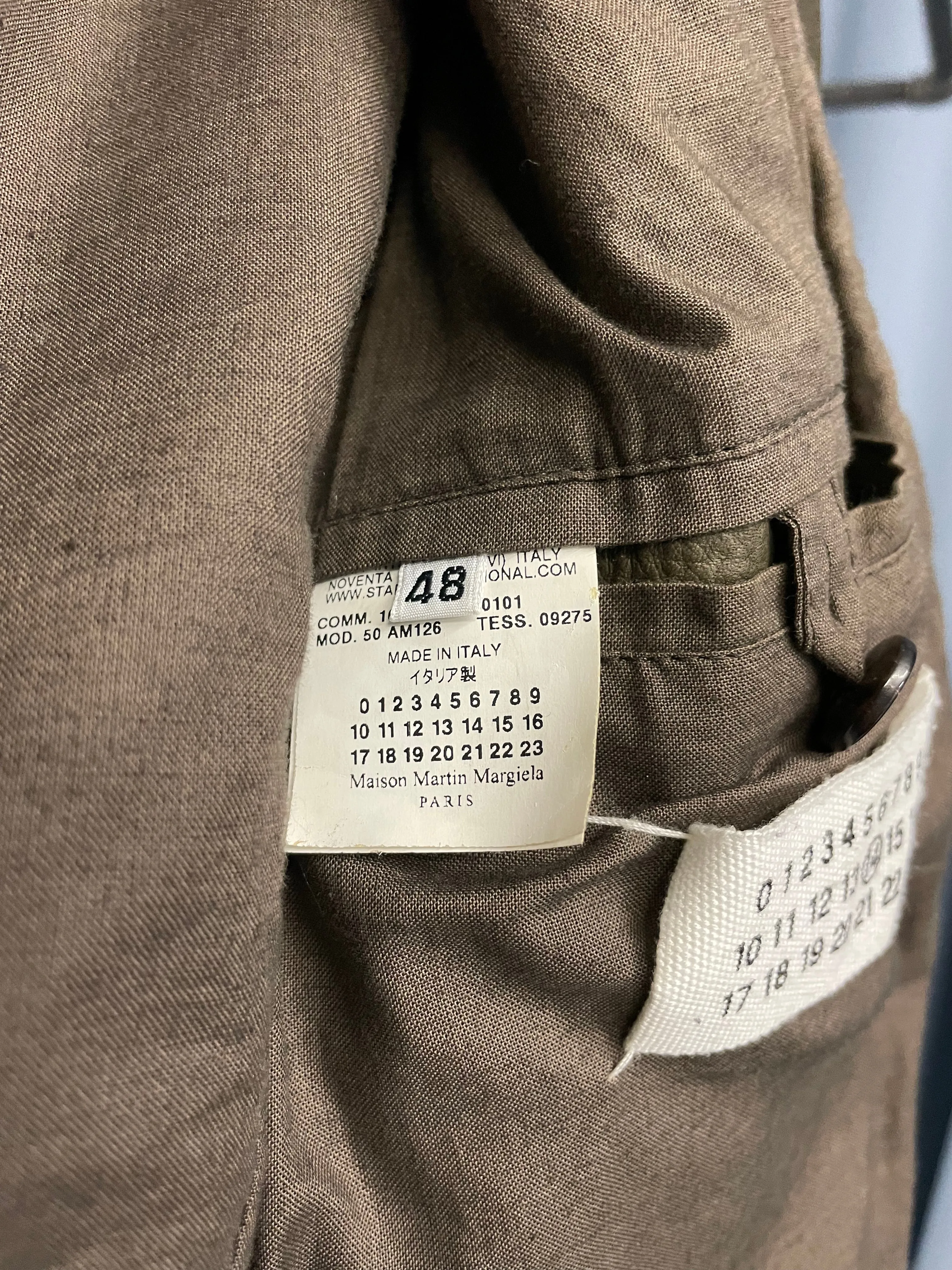 2010 Maison Margiela 5 zip leather jacket