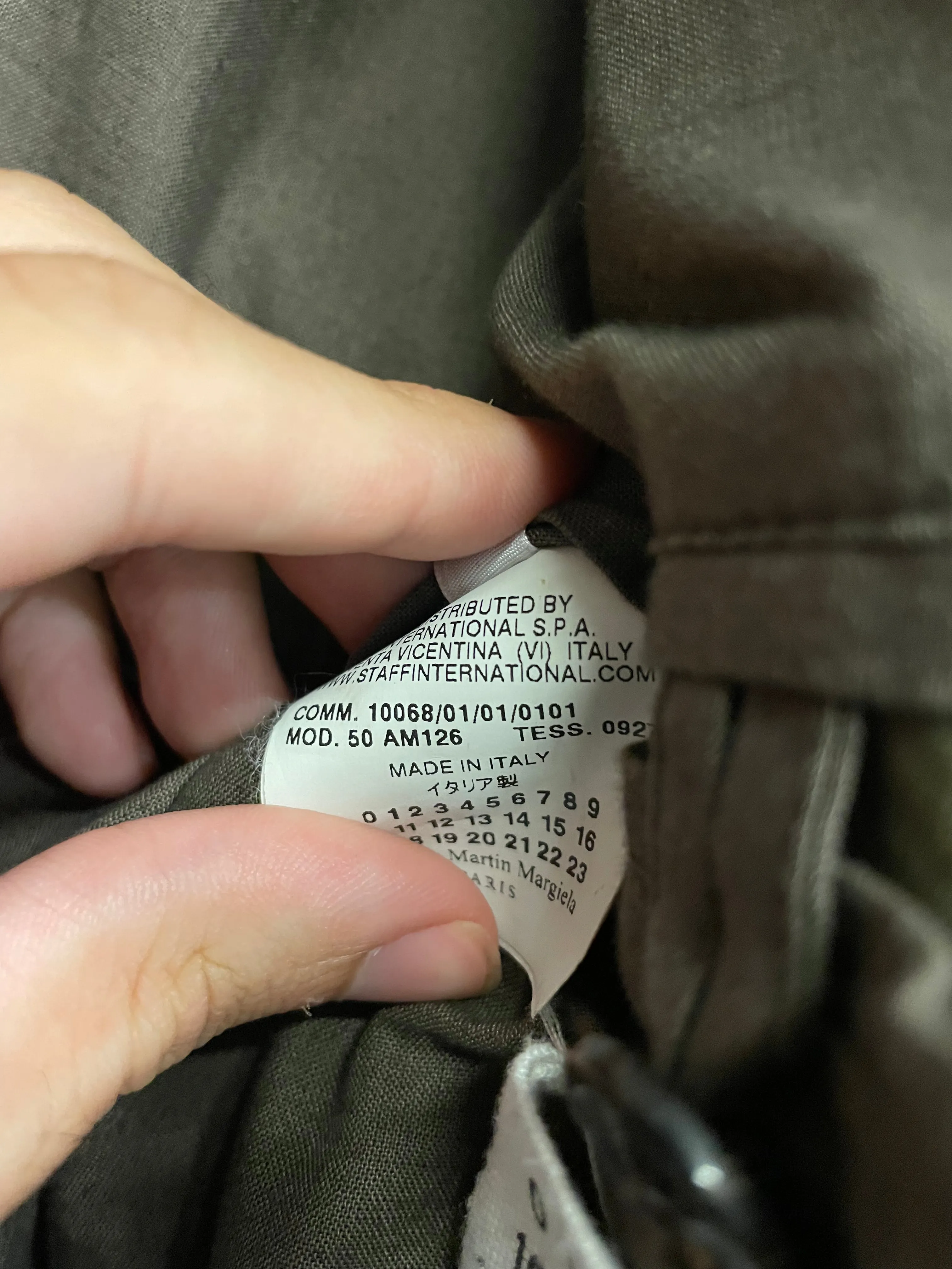 2010 Maison Margiela 5 zip leather jacket