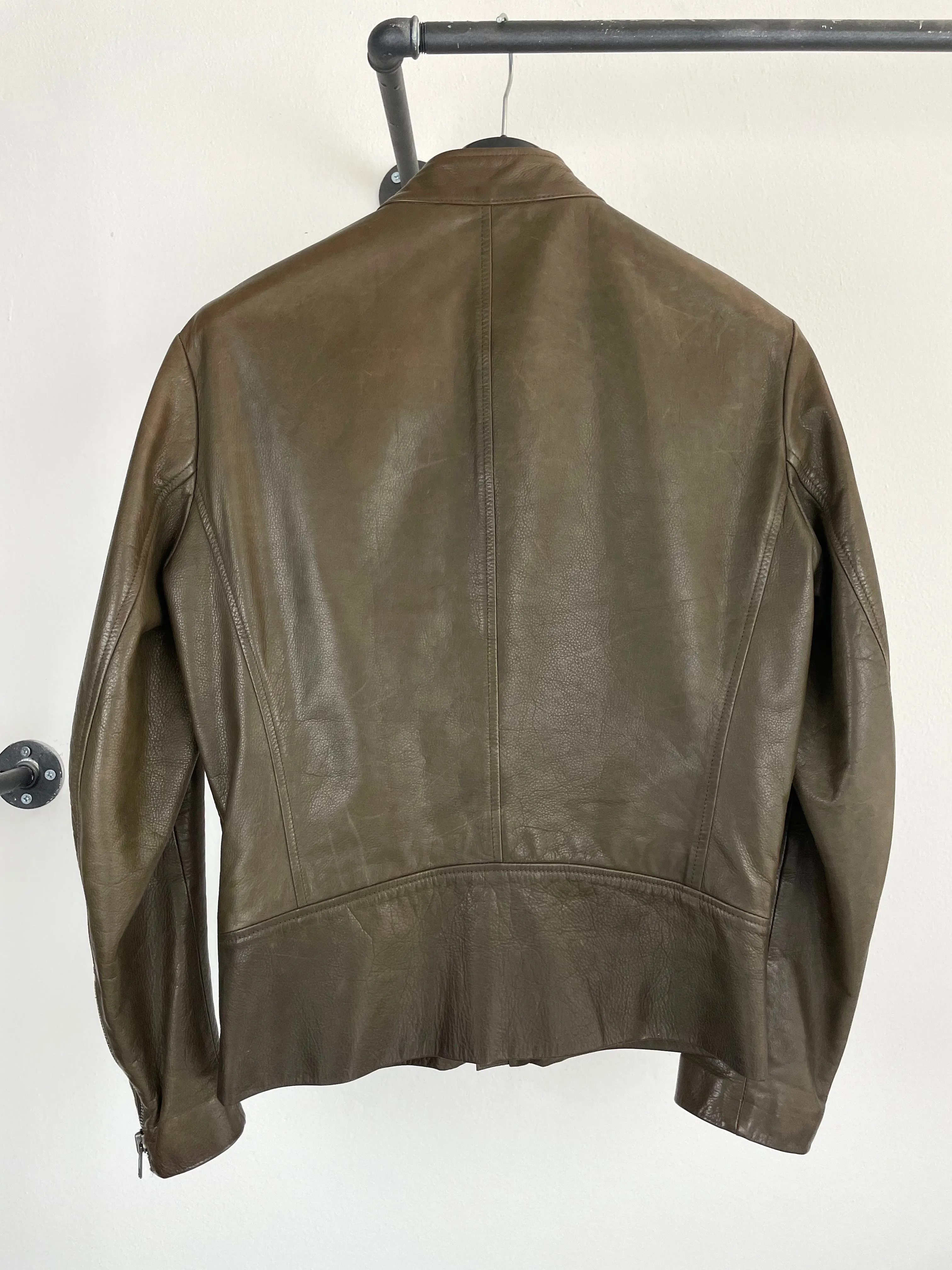 2010 Maison Margiela 5 zip leather jacket