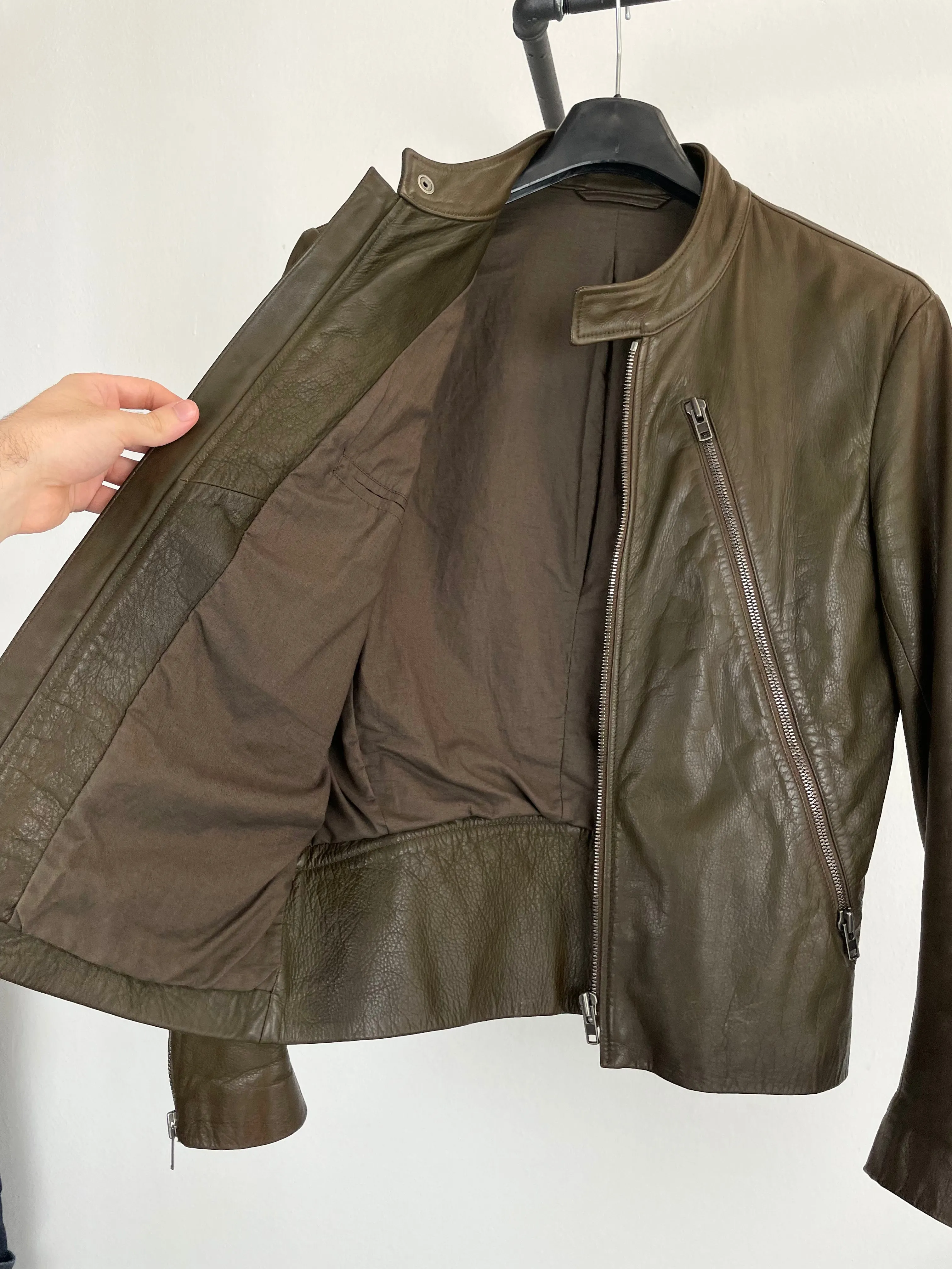 2010 Maison Margiela 5 zip leather jacket