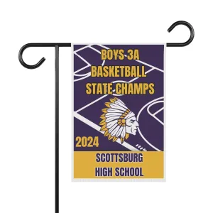 2024 Scottsburg State Champs Garden Flag Garden Banner
