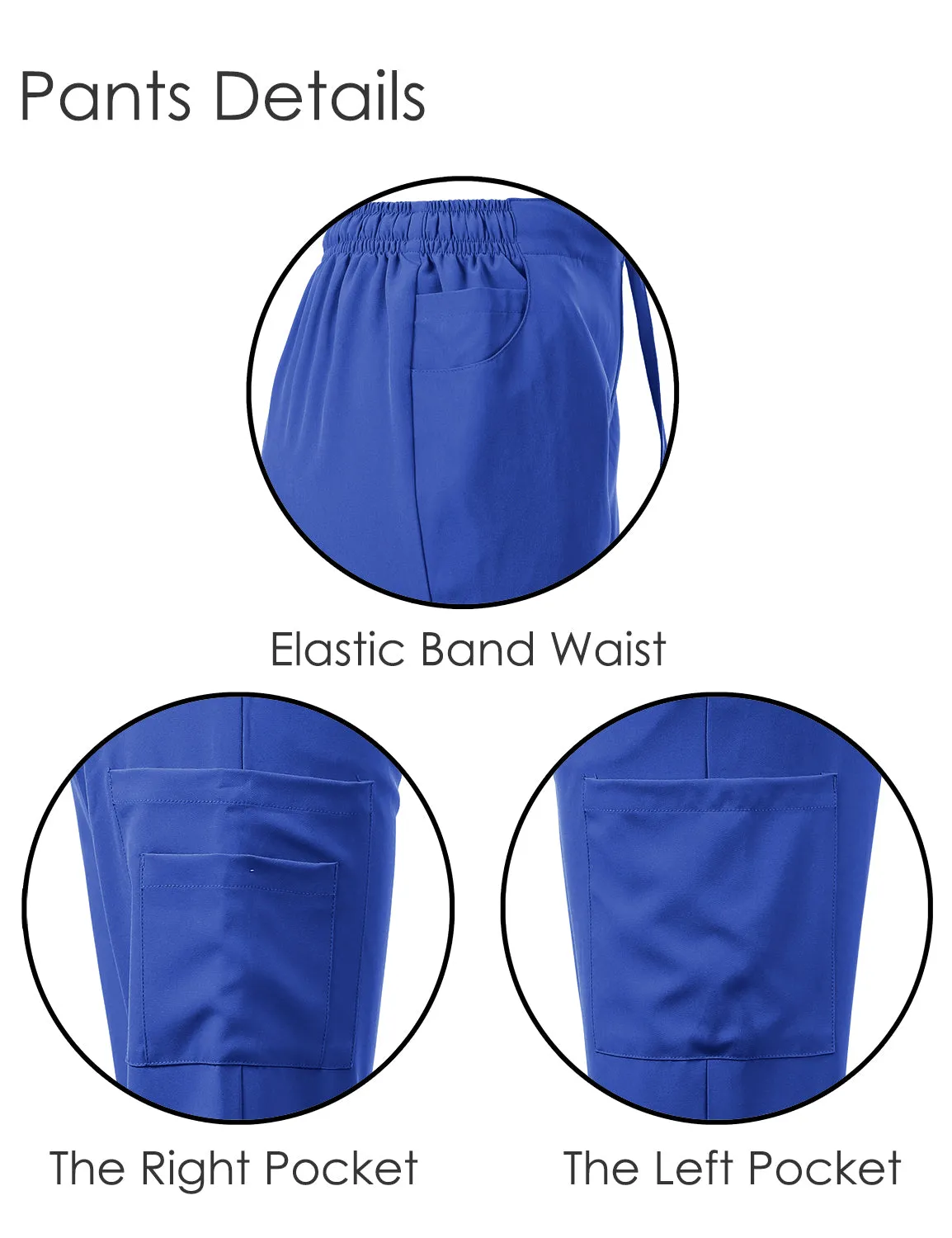 4-Way Stretch Split V-Neck Scrub Sets [FS2204]