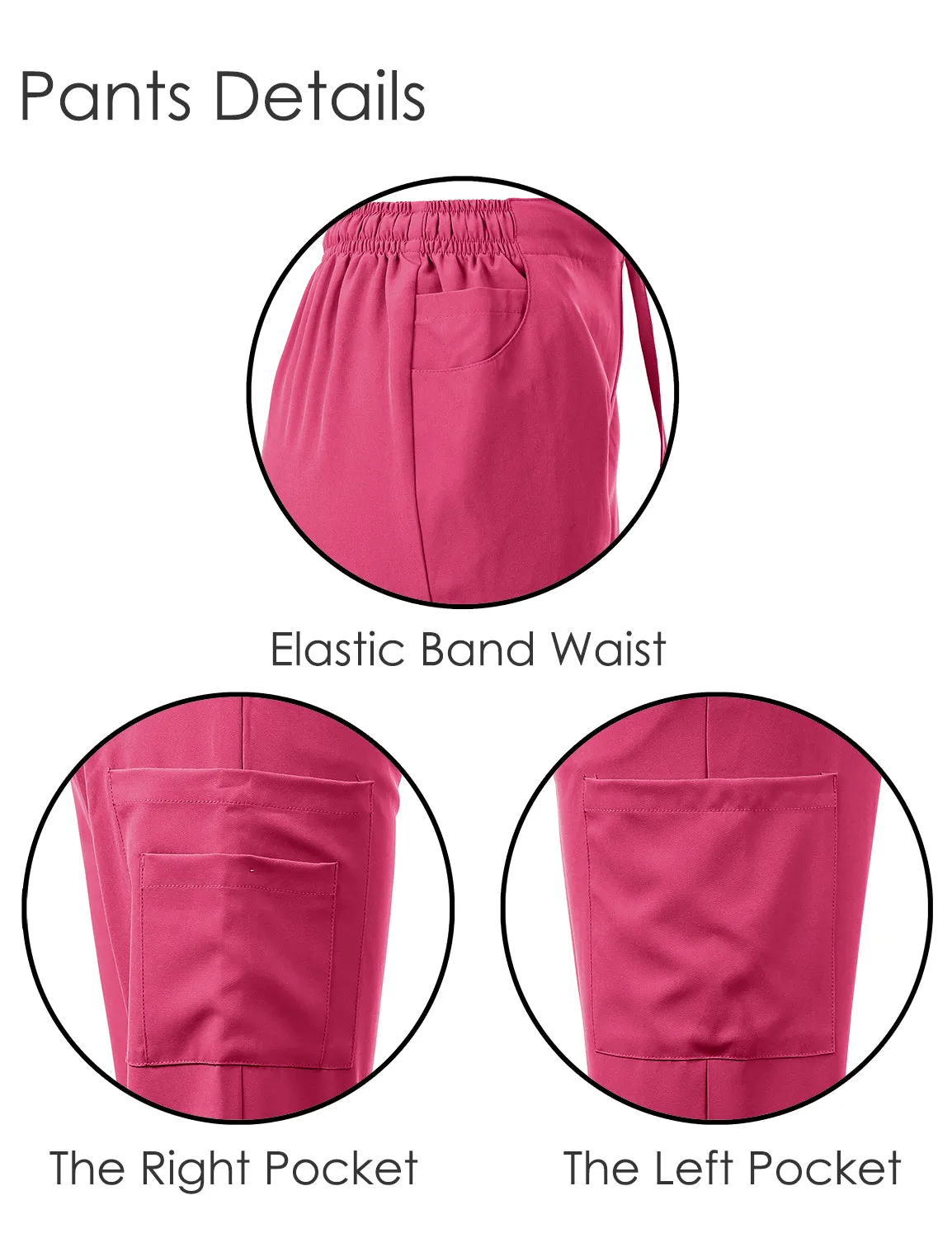 4-Way Stretch Split V-Neck Scrub Sets [FS2204]