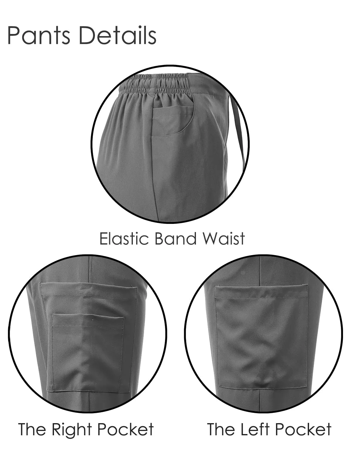 4-Way Stretch Split V-Neck Scrub Sets [FS2204]