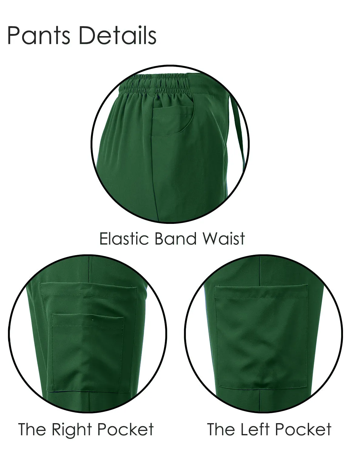 4-Way Stretch Split V-Neck Scrub Sets [FS2204]