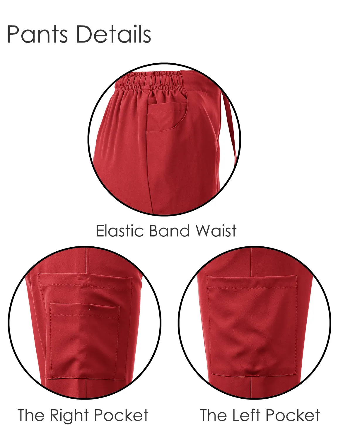 4-Way Stretch Split V-Neck Scrub Sets [FS2204]