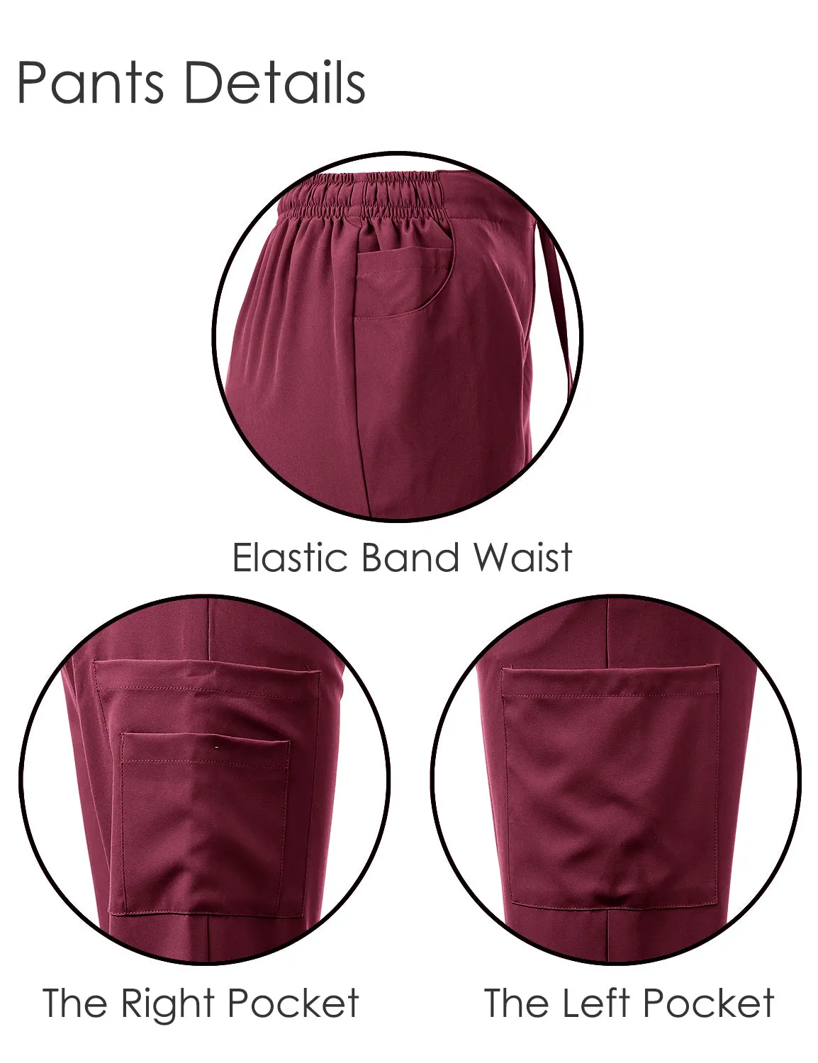 4-Way Stretch Split V-Neck Scrub Sets [FS2204]