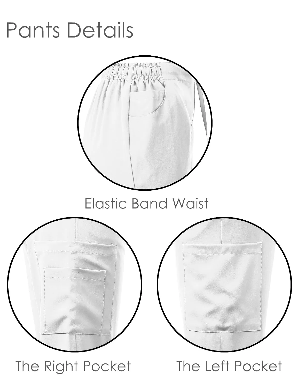 4-Way Stretch Split V-Neck Scrub Sets [FS2204]
