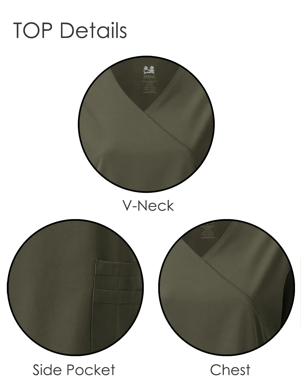 4-Way Stretch Y-Neck Medical Scrub Sets [FS2103]