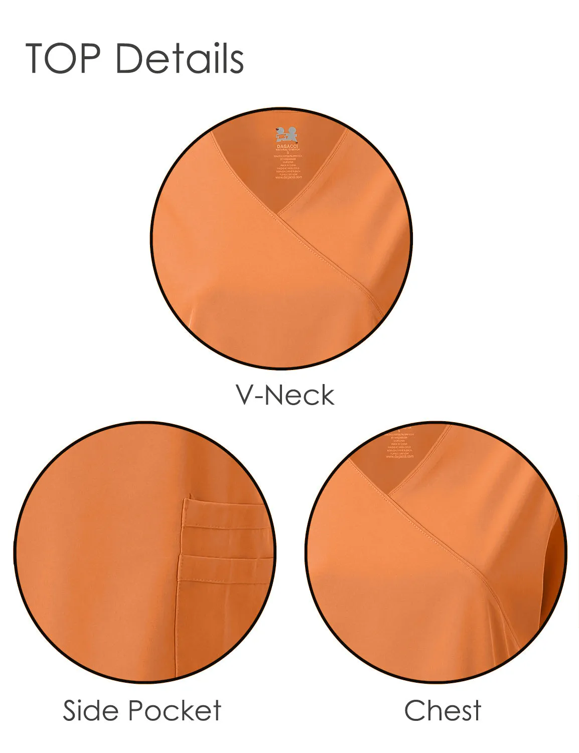 4-Way Stretch Y-Neck Medical Scrub Sets [FS2103]