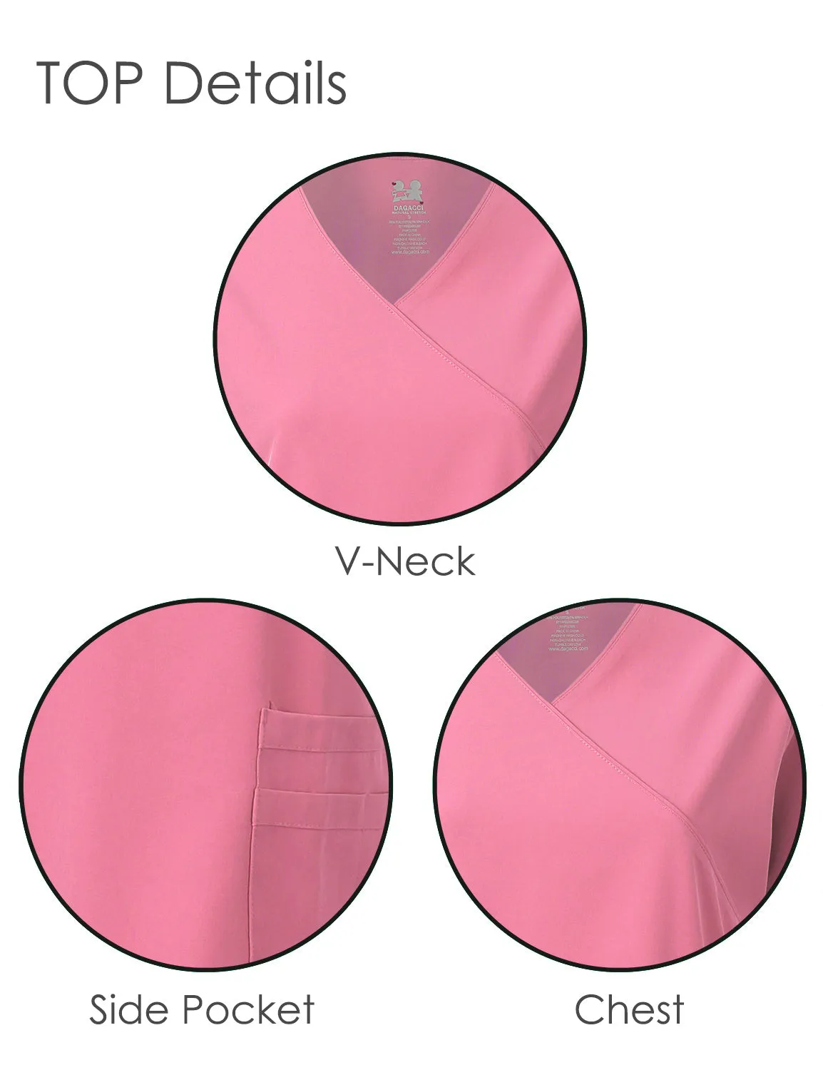 4-Way Stretch Y-Neck Medical Scrub Sets [FS2103]