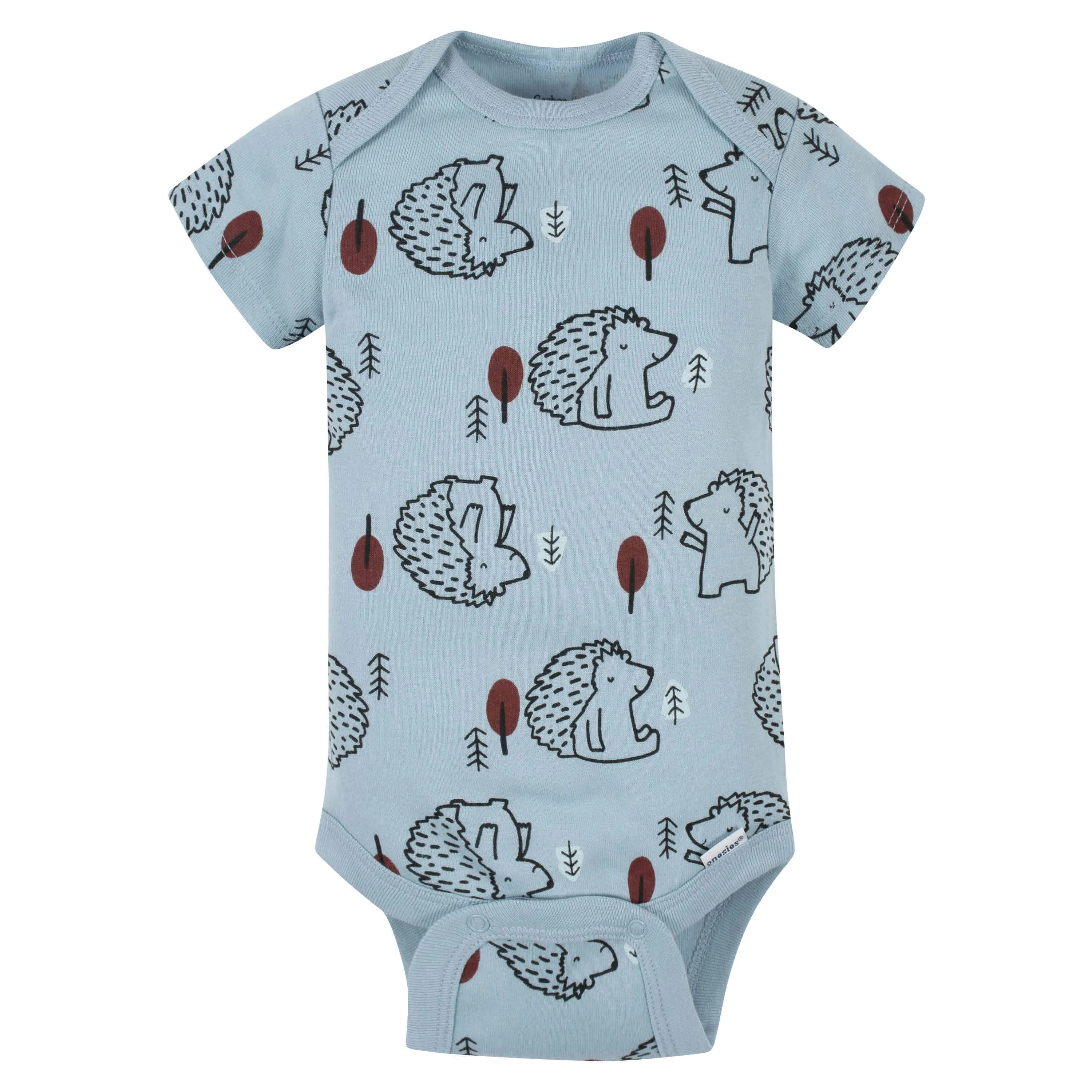 5-Pack Baby Boys Fox Short Sleeve Onesies® Bodysuits