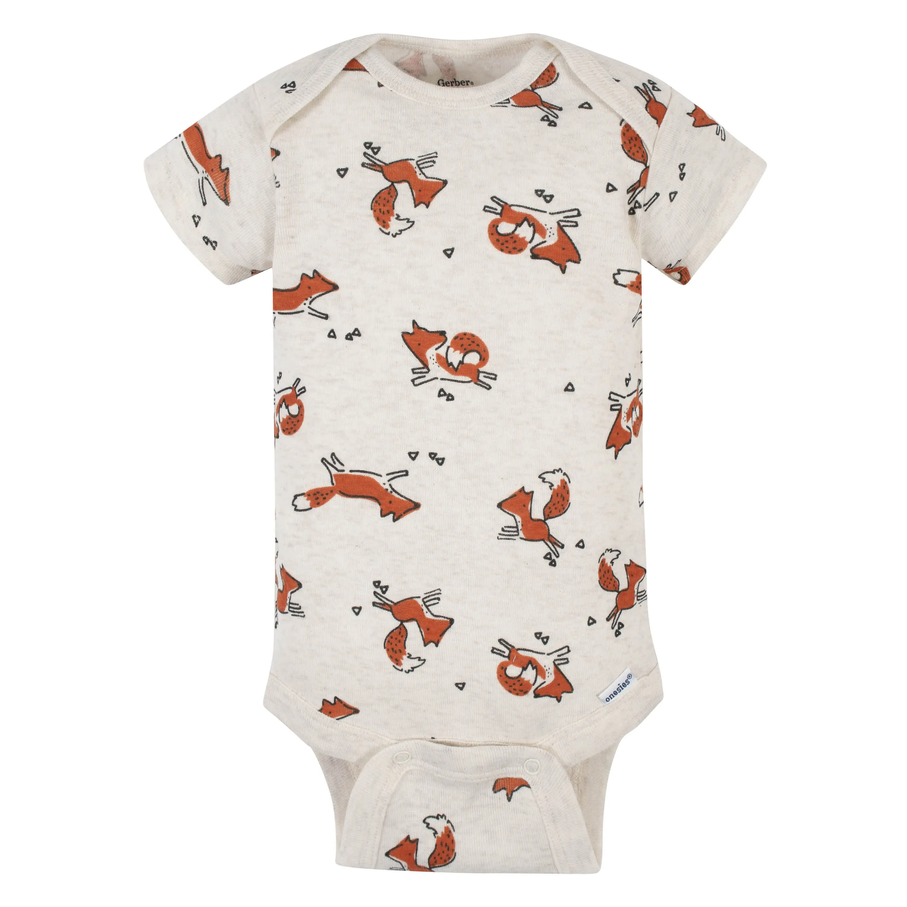 5-Pack Baby Boys Fox Short Sleeve Onesies® Bodysuits