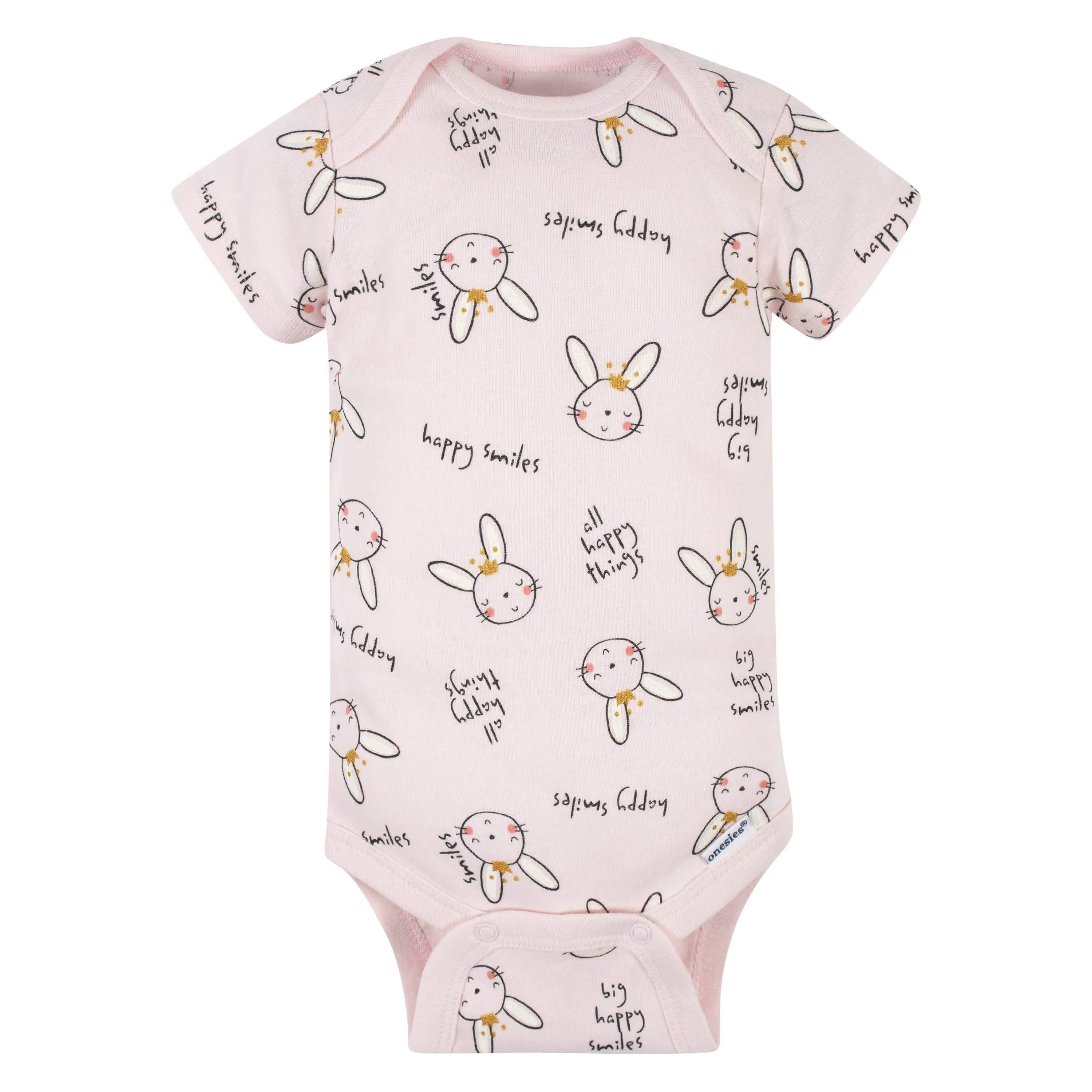 5-Pack Baby Girls Ballerina Short Sleeve Onesies® Bodysuits