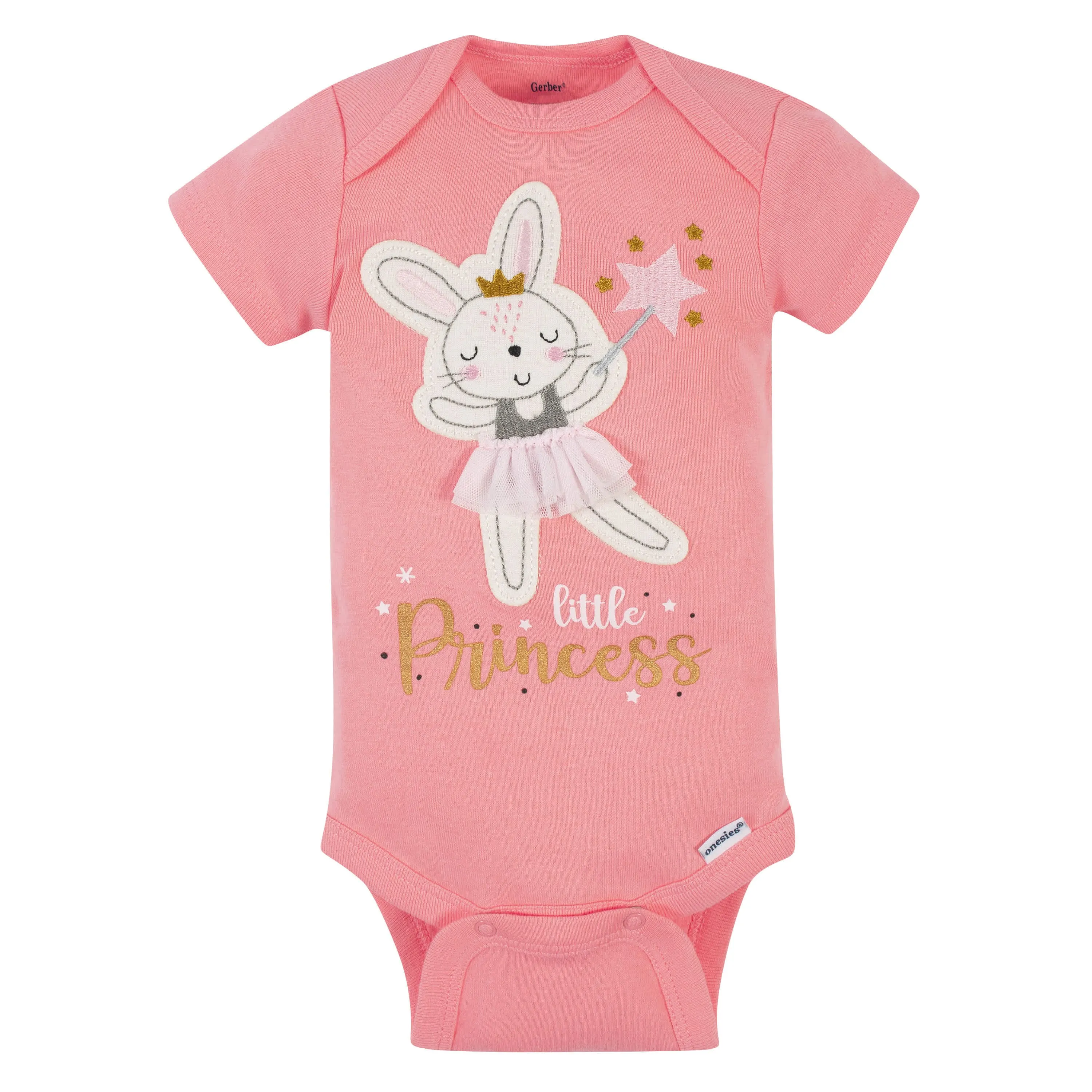 5-Pack Baby Girls Ballerina Short Sleeve Onesies® Bodysuits