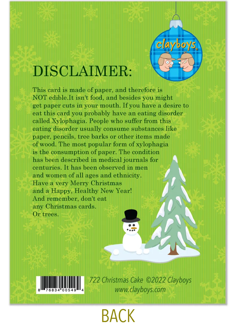 722 Christmas Cake (Christmas Card)