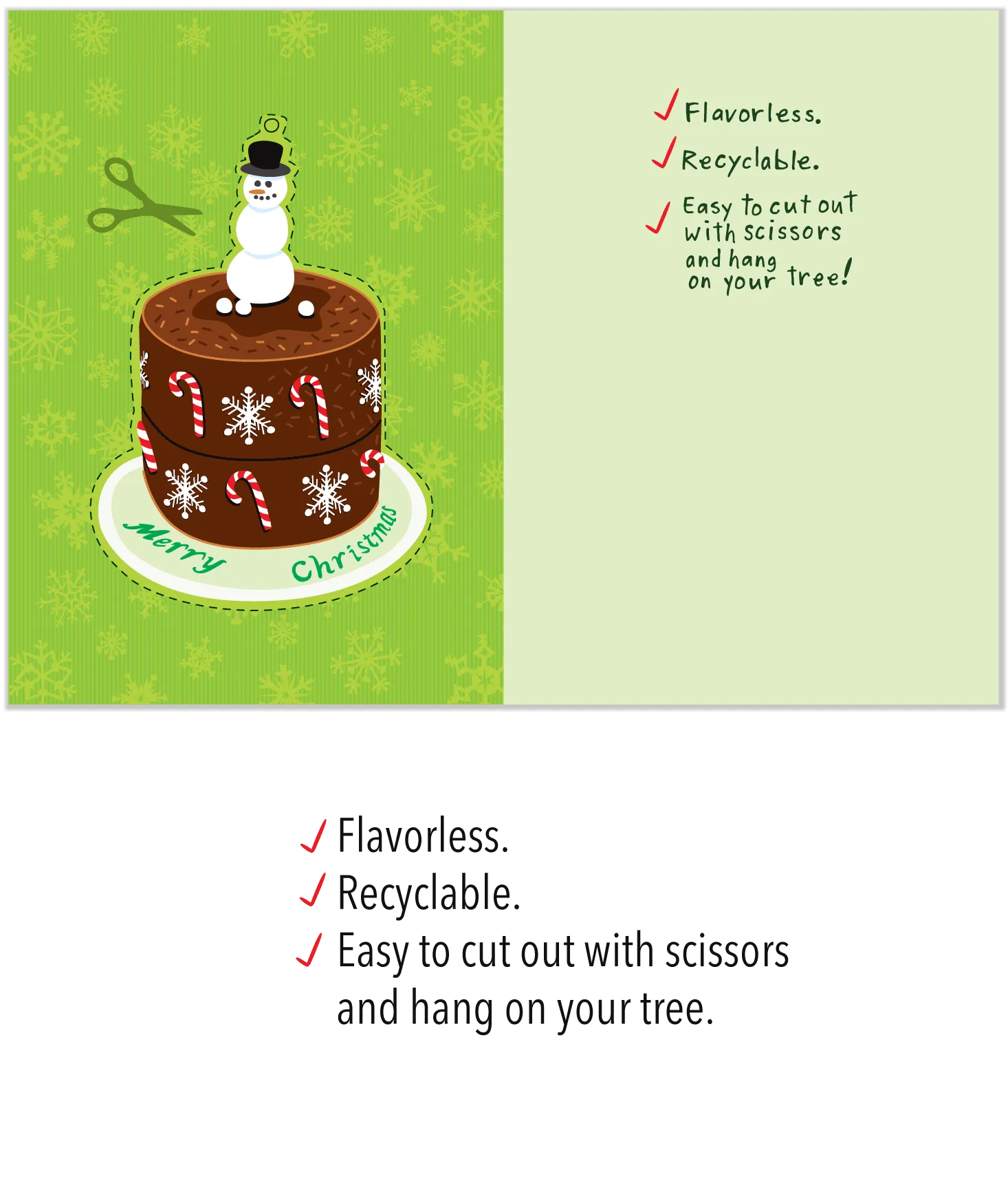 722 Christmas Cake (Christmas Card)