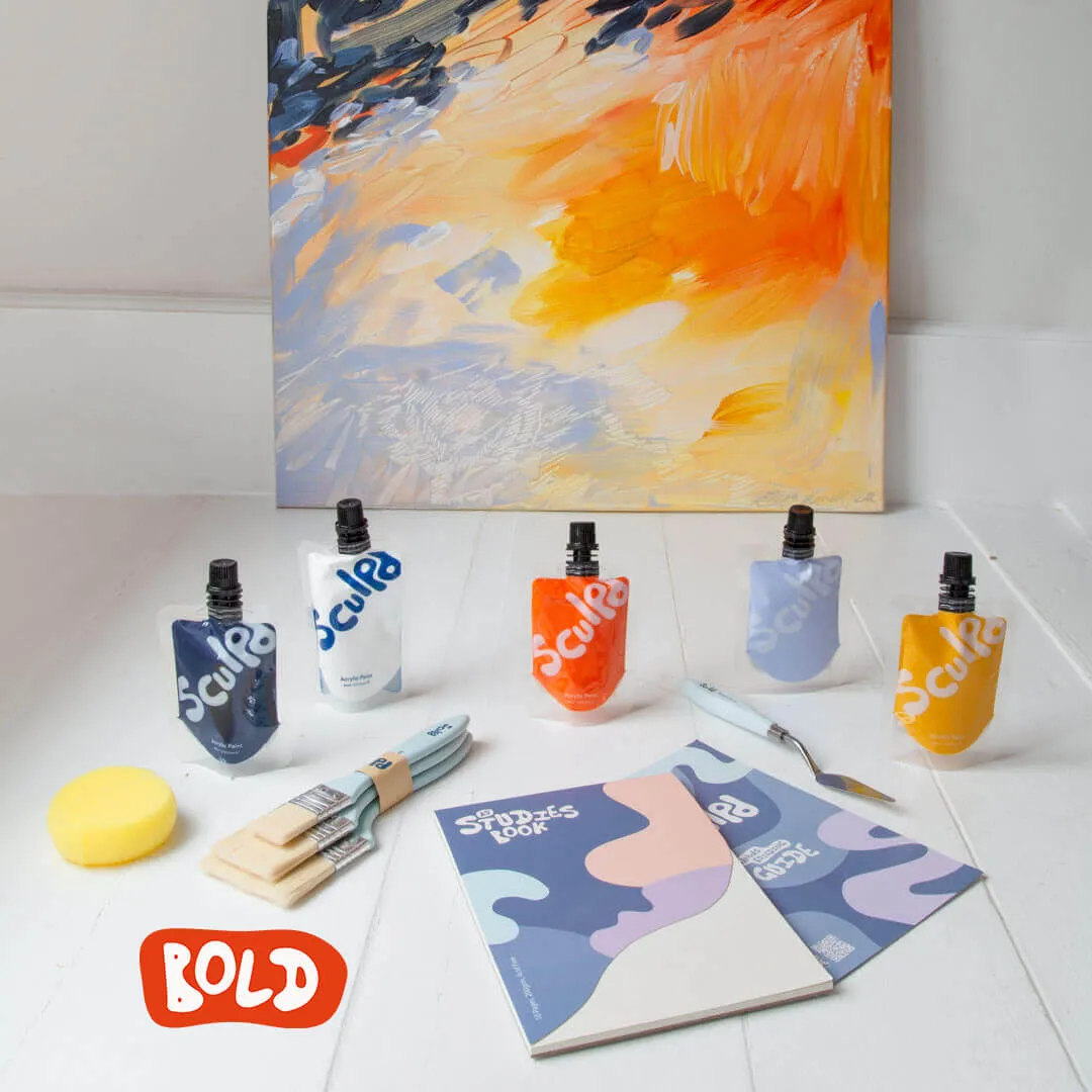 Abstract Canvas Painting Kit