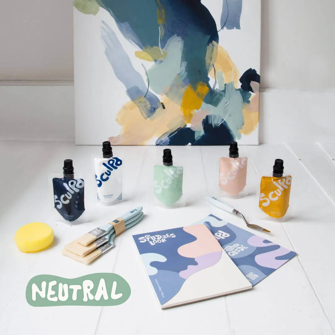Abstract Canvas Painting Kit