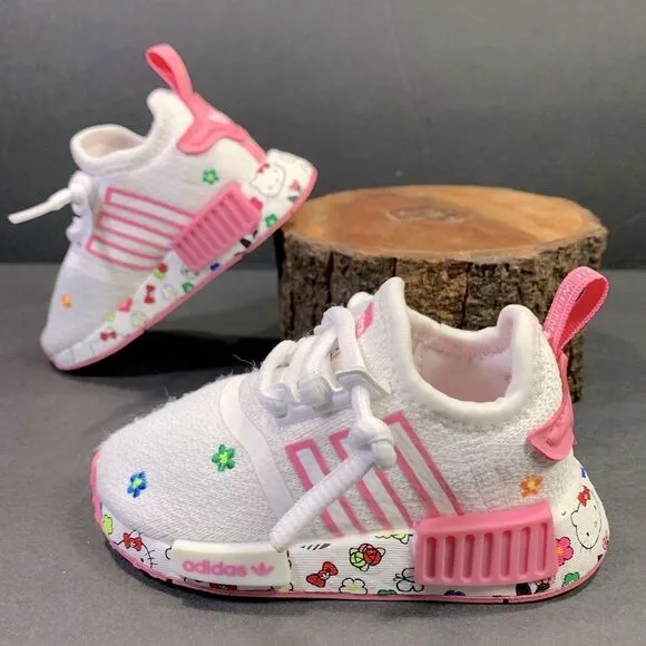 Adidas NMD R1 Hello Kitty Toddler Kids Sneakers Shoe Size 5K