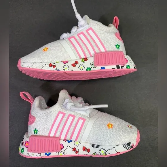 Adidas NMD R1 Hello Kitty Toddler Kids Sneakers Shoe Size 5K