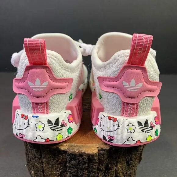 Adidas NMD R1 Hello Kitty Toddler Kids Sneakers Shoe Size 5K