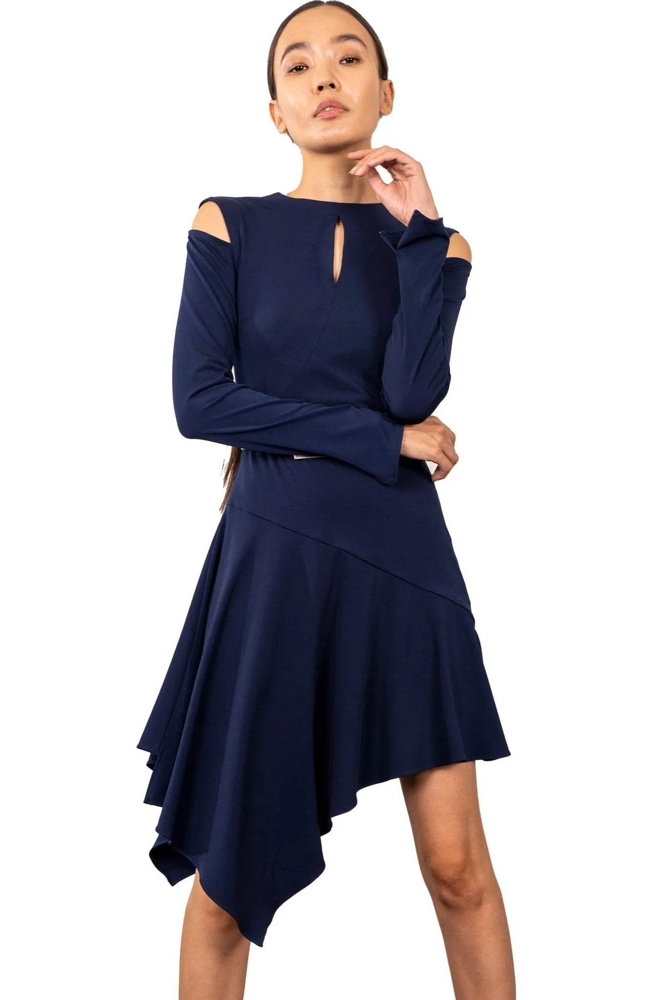 Aerope | Asymmetrical Jersey Dress