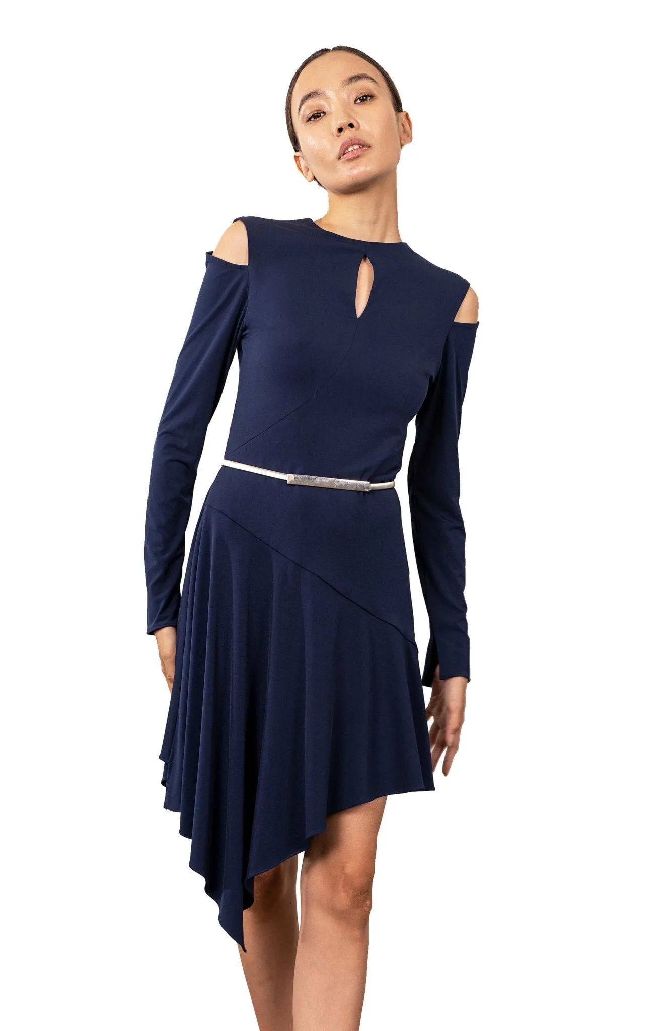 Aerope | Asymmetrical Jersey Dress