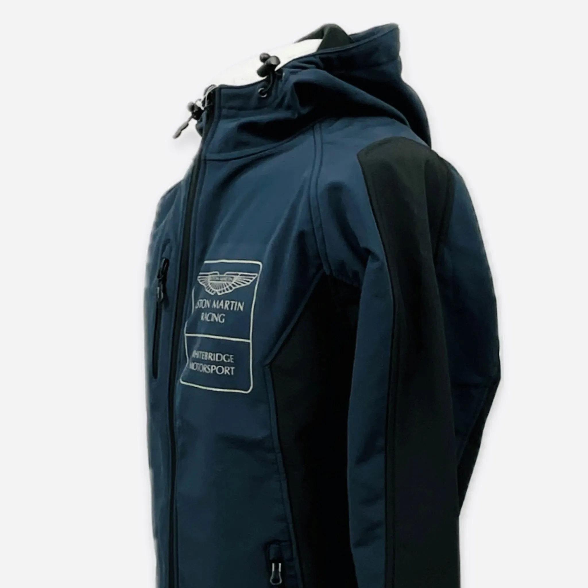 AMR Aston Martin Racing Whitebridge Motorsport British GT Team Issue Full Zip Hooded Softshell Jacket