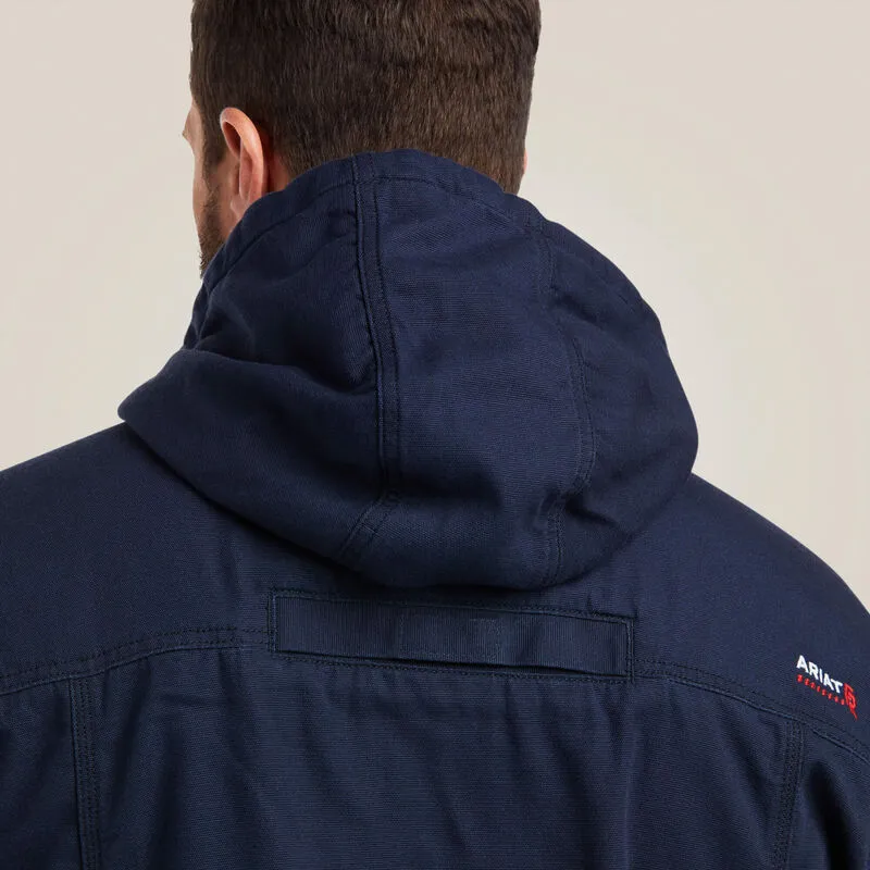 Ariat Men's Flame Resistant DuraLight Stretch Canvas Jacket Navy - 10037640