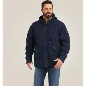 Ariat Men's Flame Resistant DuraLight Stretch Canvas Jacket Navy - 10037640