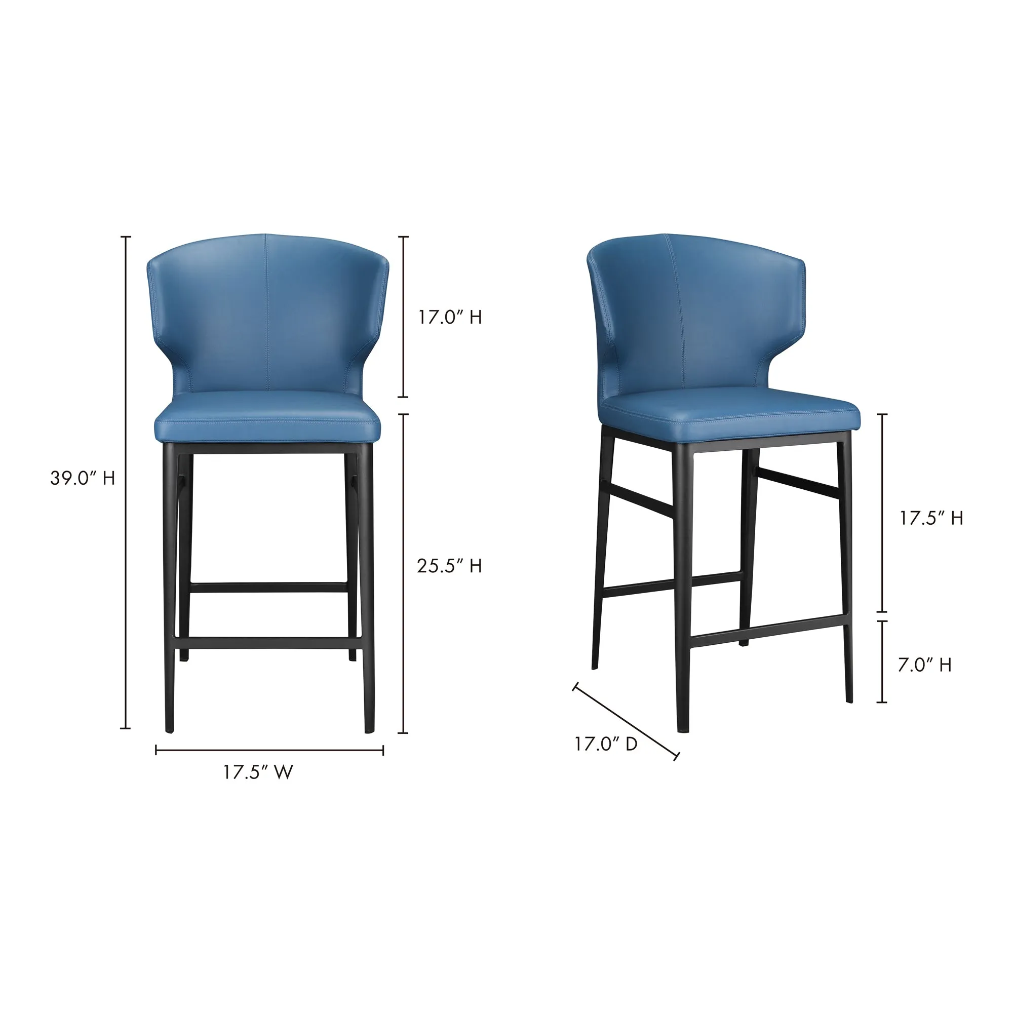 Artful Hourglass Counter Stool