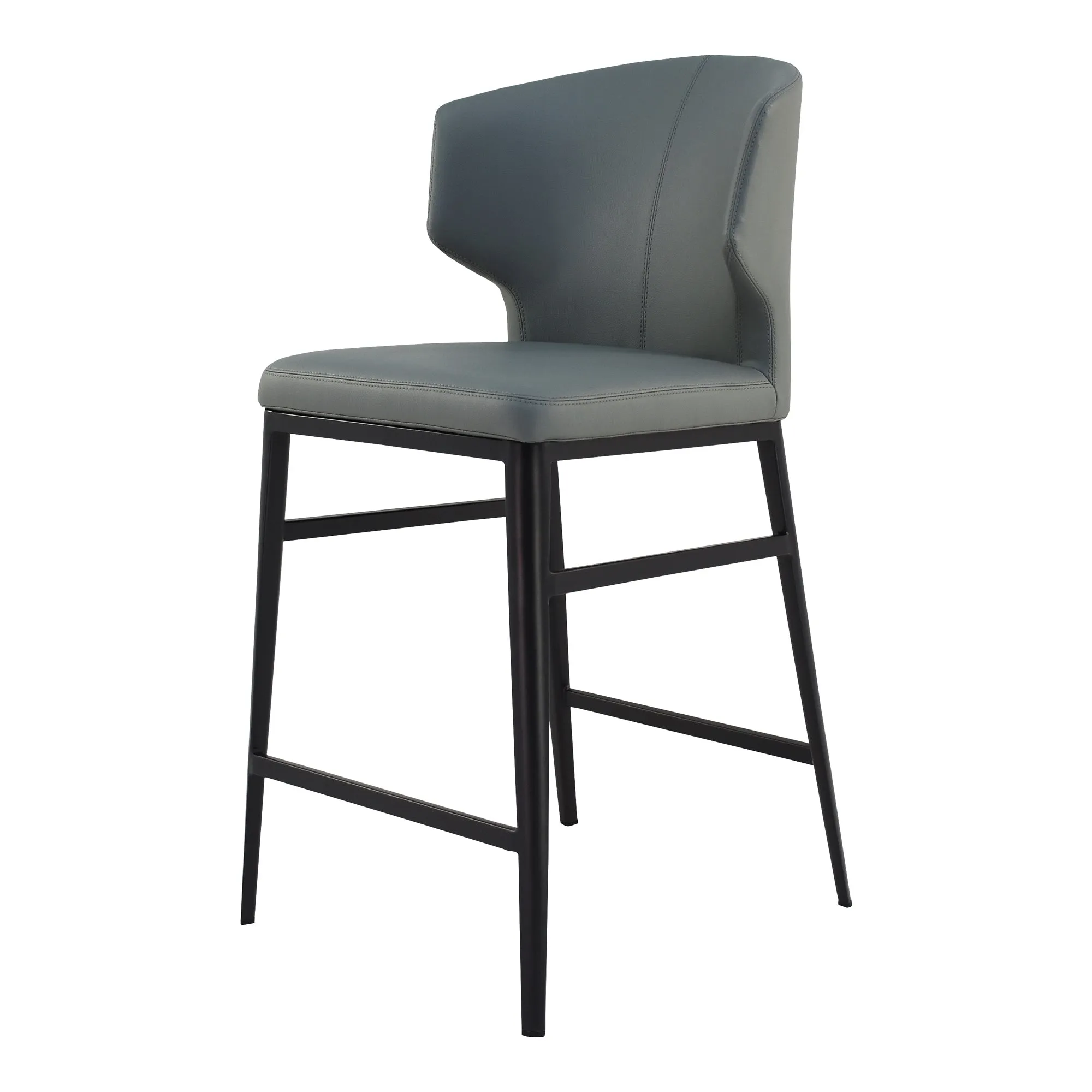 Artful Hourglass Counter Stool