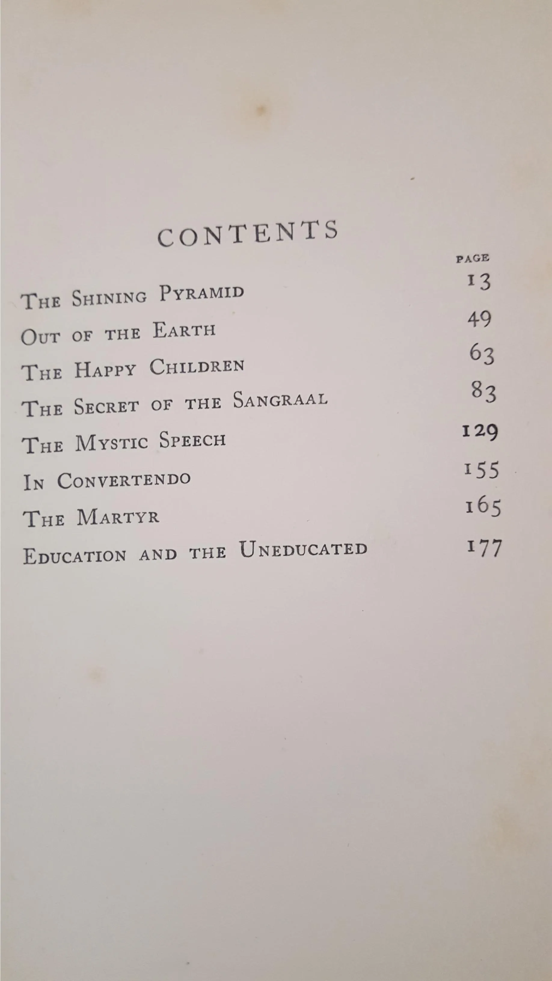 Arthur Machen - The Shining Pyramid, Secker, 1925