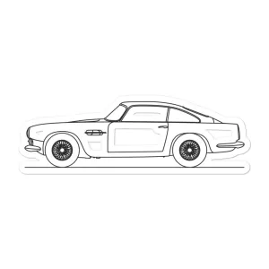 Aston Martin DB4-GT Outline Sticker