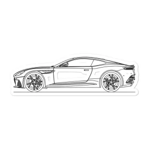Aston Martin DBS Superleggera Silhouette Sticker