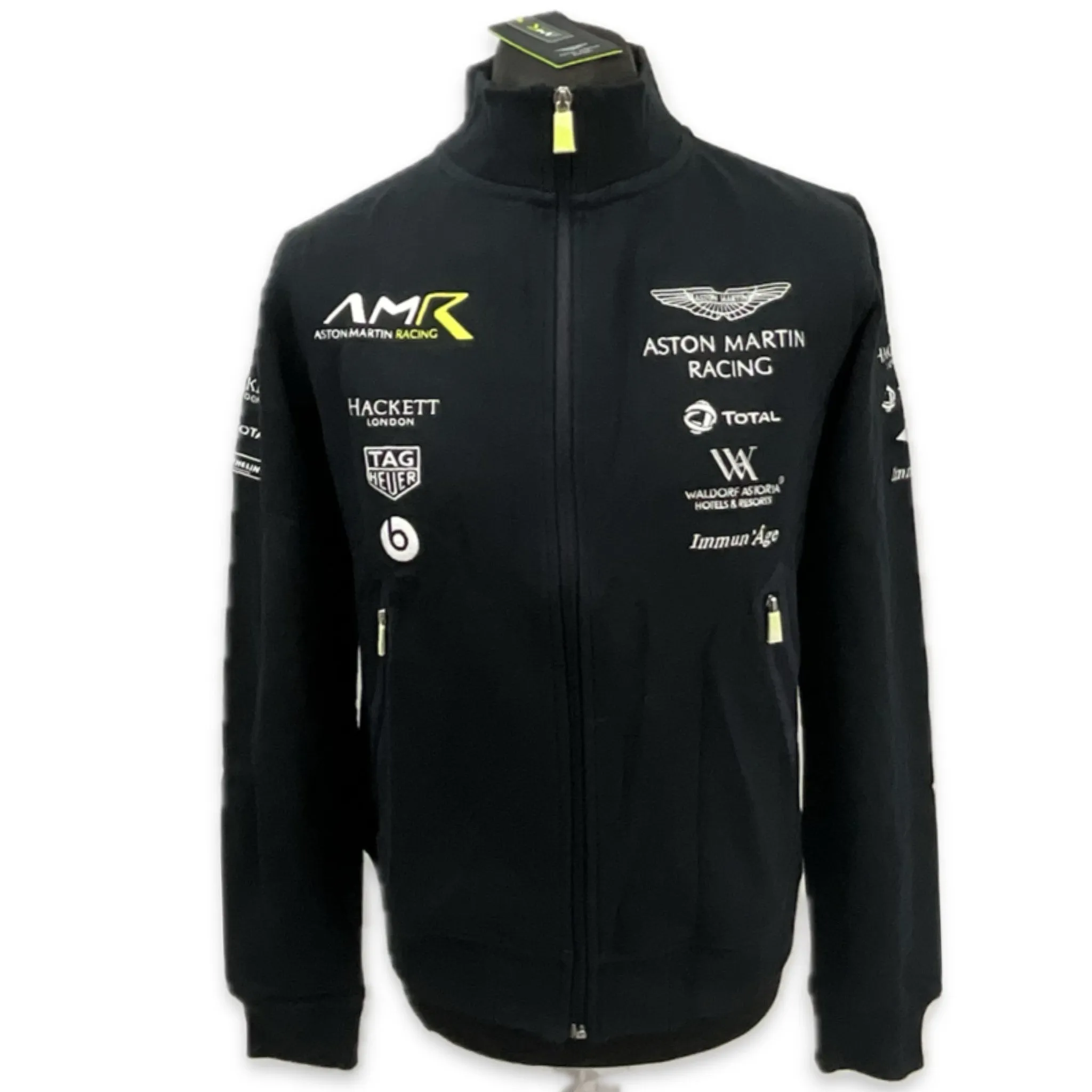Aston Martin Racing AMR Team Issue Full Zip Sweatshirt Dark Blue Early -2018