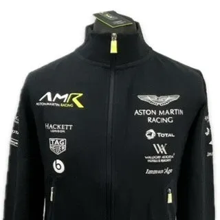 Aston Martin Racing AMR Team Issue Full Zip Sweatshirt Dark Blue Early -2018