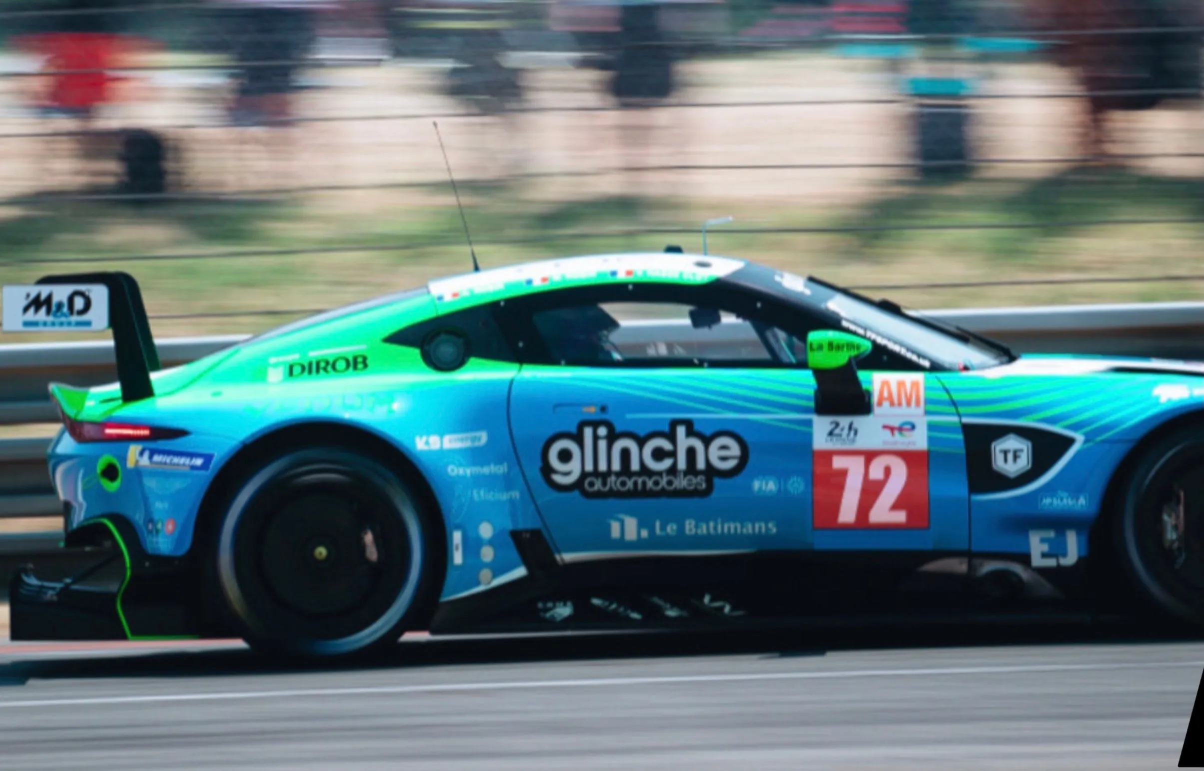 Aston Martin Racing LM GTE AM Aston Martin Vantage AMR TF Sport #72 2023 Le Mans Race Damaged Carbon Fibre Rear Quarter Panel
