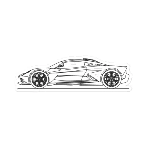 Aston Martin Valhalla Outline Sticker