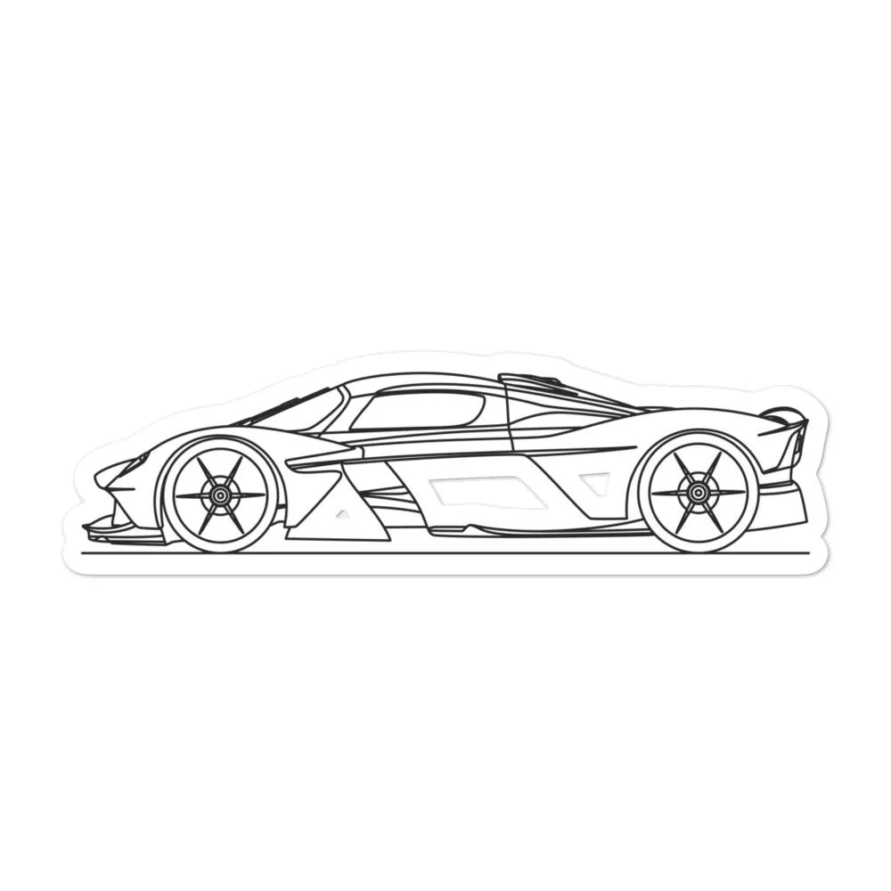 Aston Martin Valkyrie Outline Sticker
