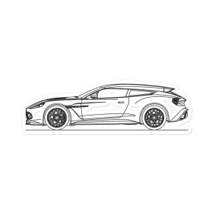 Aston Martin Vanquish Zagato Shooting Brake Outline Sticker