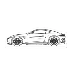 Aston Martin Vantage II Outline Sticker