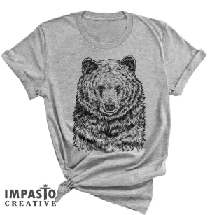 Bear Art, Mens Womens Unisex graphic tee